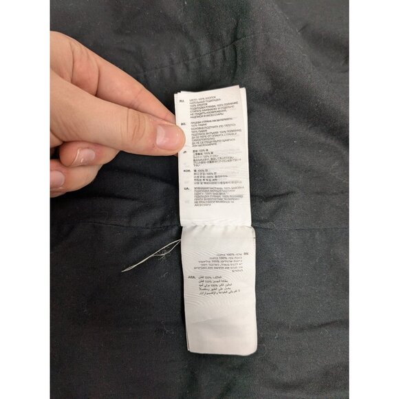 G STAR RAW Black Waxed Denim Jacket Biker Alt - Picture 10 of 15